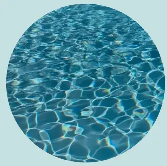 Close-up of rippling clear pool water